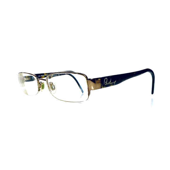 VTG Burberry Brown Metal Rectangular Glasses - Picture 1 of 12